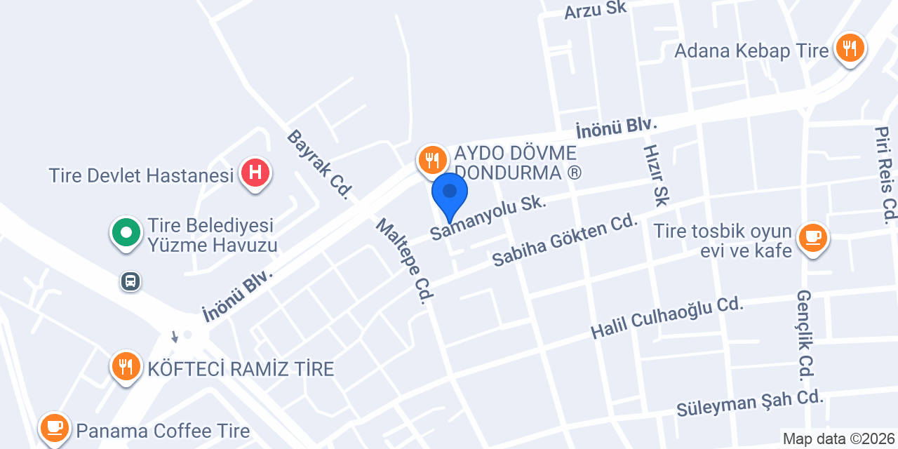 Marulla Çiğ Köfte konumu