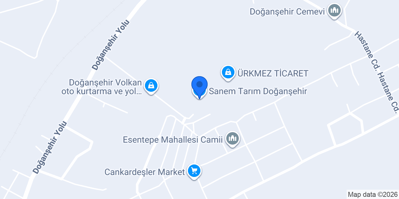 Sanem Tarım Doğanşehir konumu