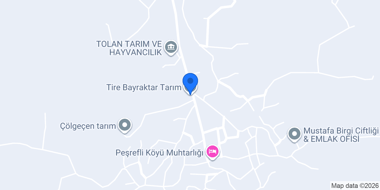 Tire Bayraktar Tarım konumu