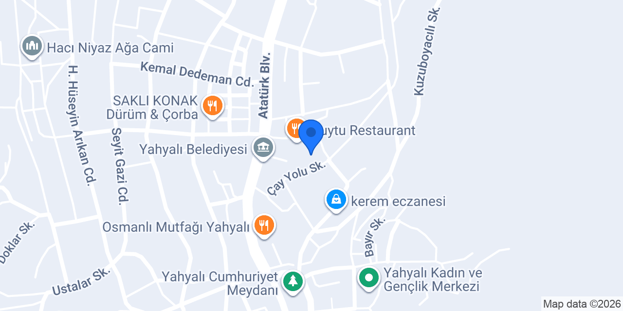 ÇAYALTI CAFE konumu