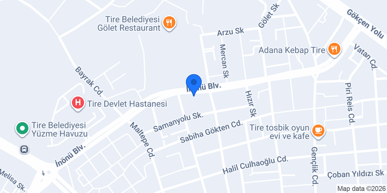 KONFOR YATAK TİRE konumu