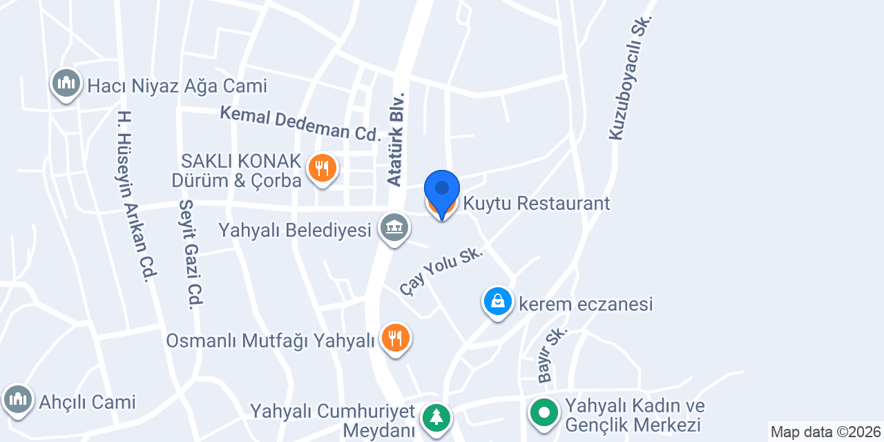 Kuytu Restaurant konumu