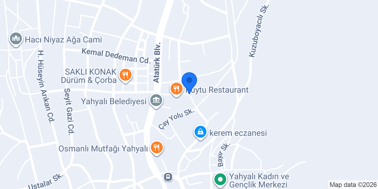 YAHYALI 3D VETERİNER KLİNİĞİ konumu