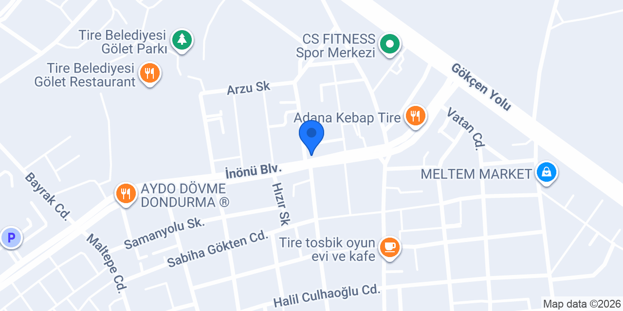 Defne Pet Shop konumu