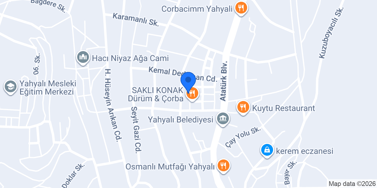 hercan sigorta yahyalı konumu