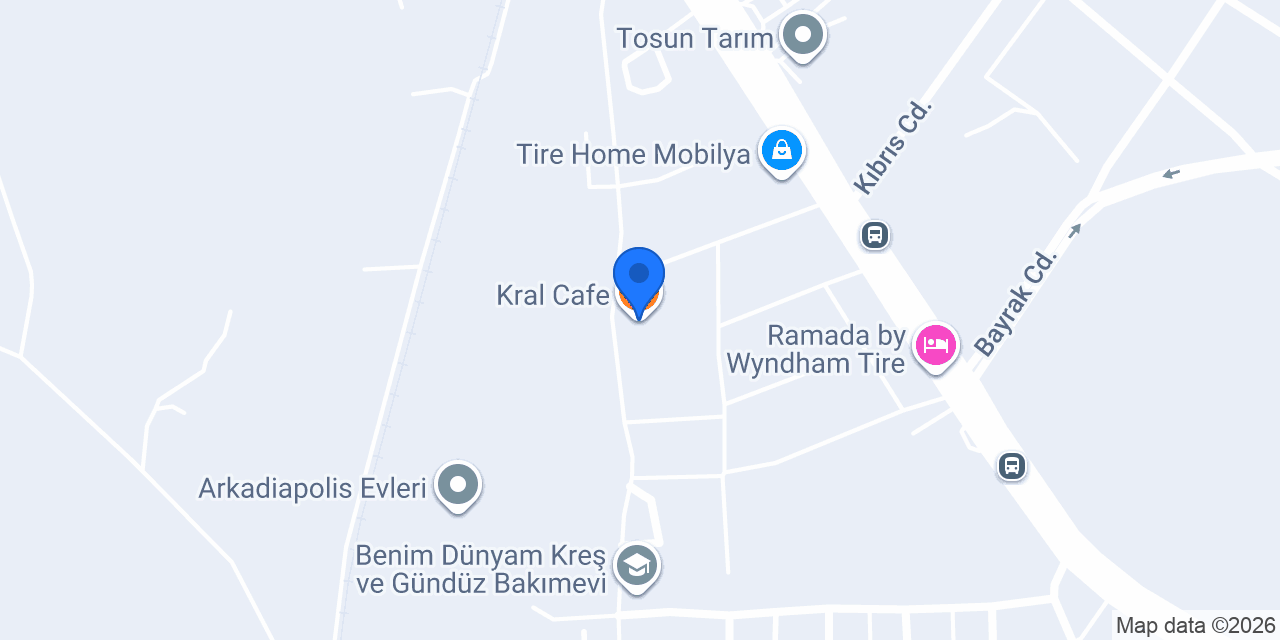 Kral Cafe konumu