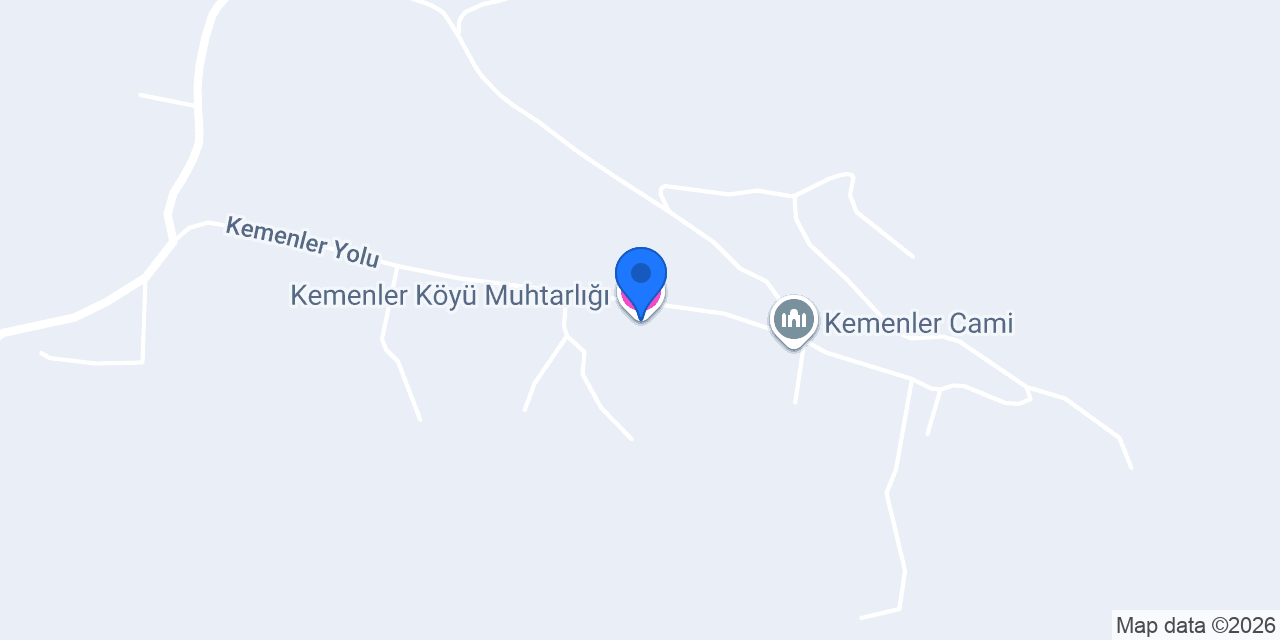 Kemenler Köyü Muhtarlığı konumu