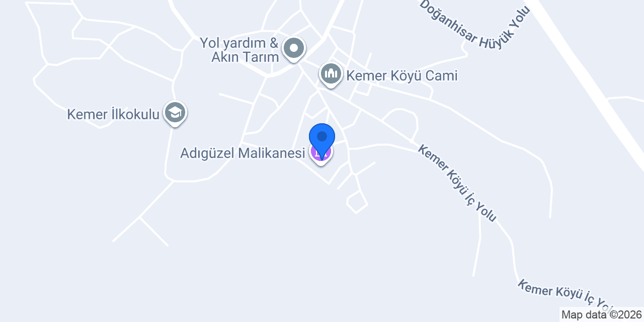 Adıgüzel Malikanesi konumu