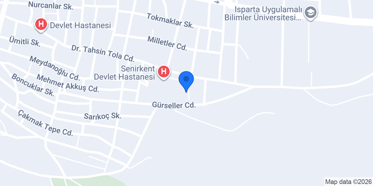 Senirkent Aile Sağlık Mer. konumu