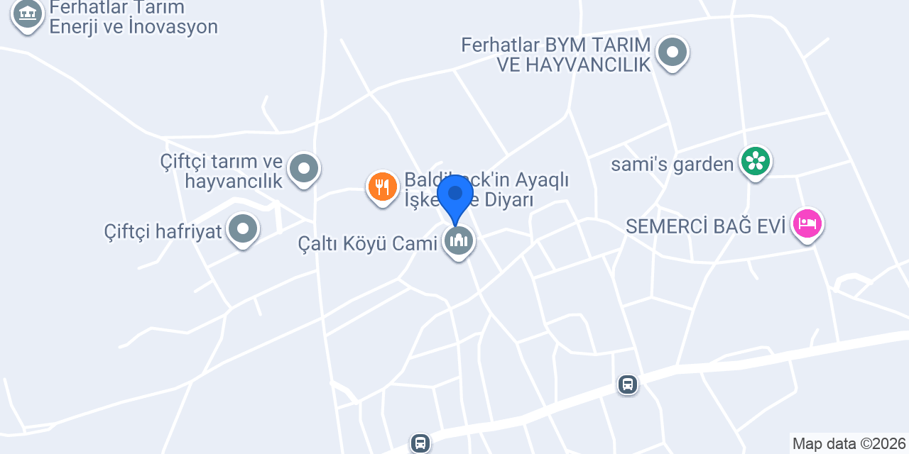 Çaltı Köyü Muhtarlığı konumu