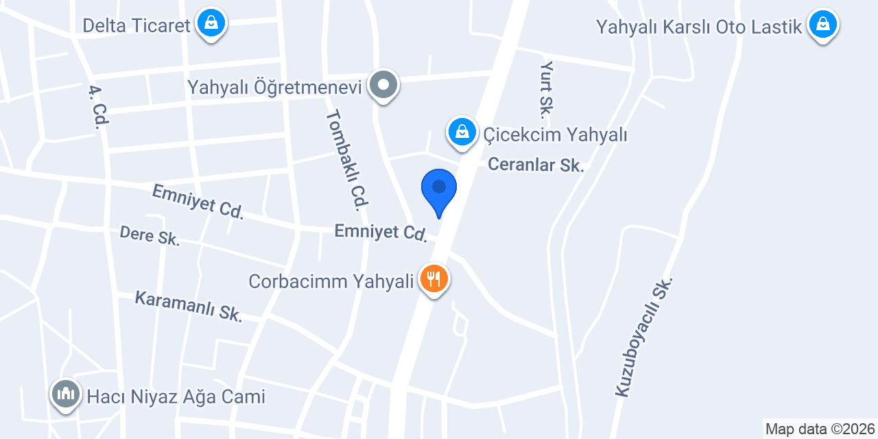Şelale Pide Salonu konumu