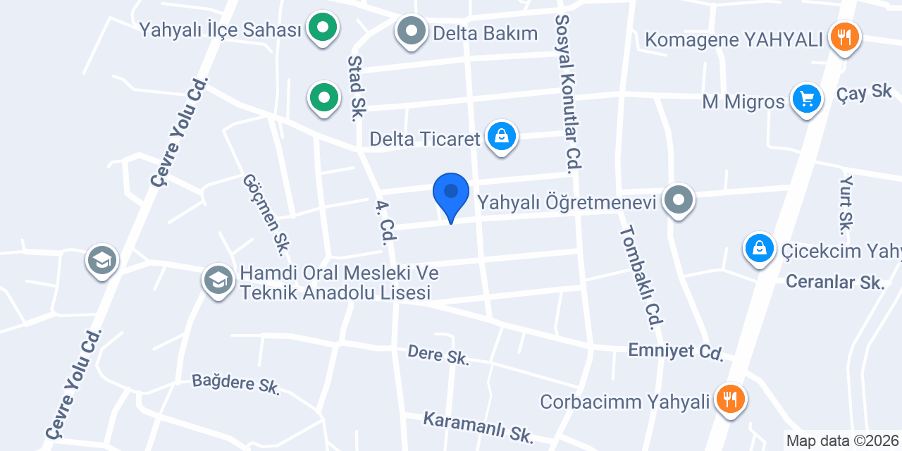 İcat Mobilya konumu