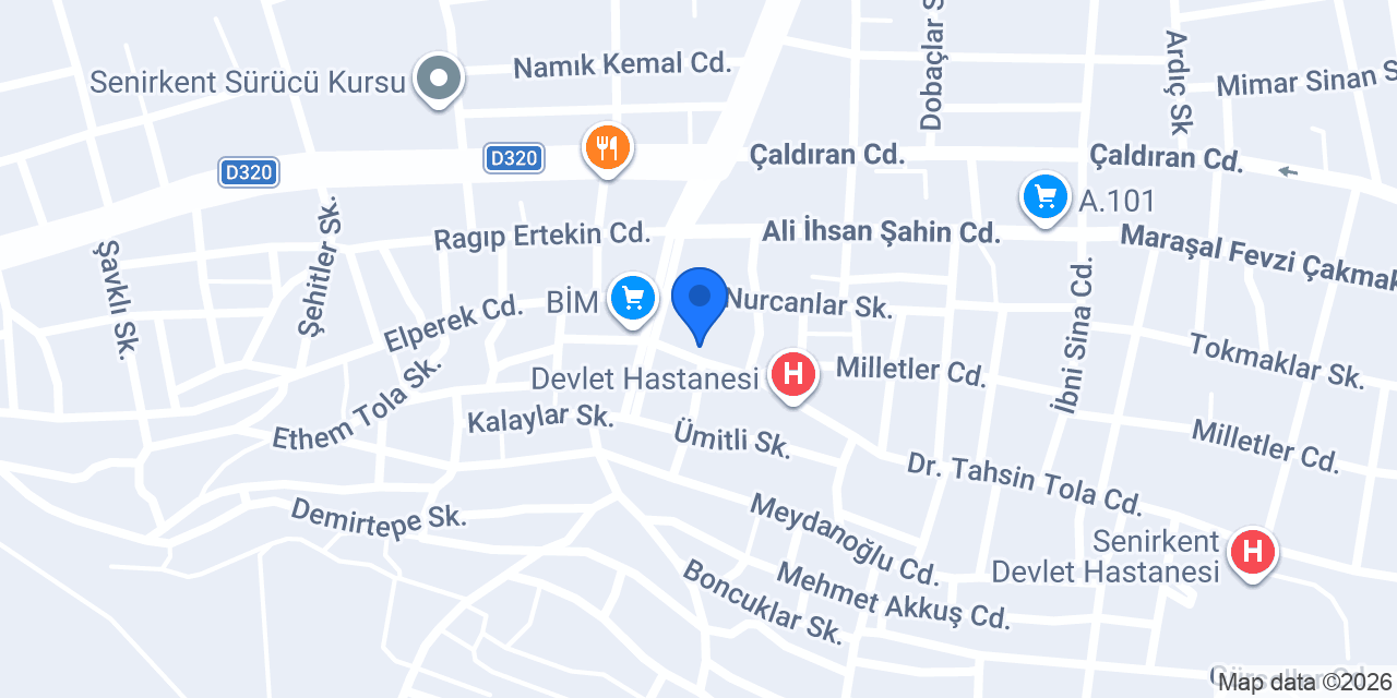 Ziraat Bankası Senirkent/Isparta Şubesi konumu