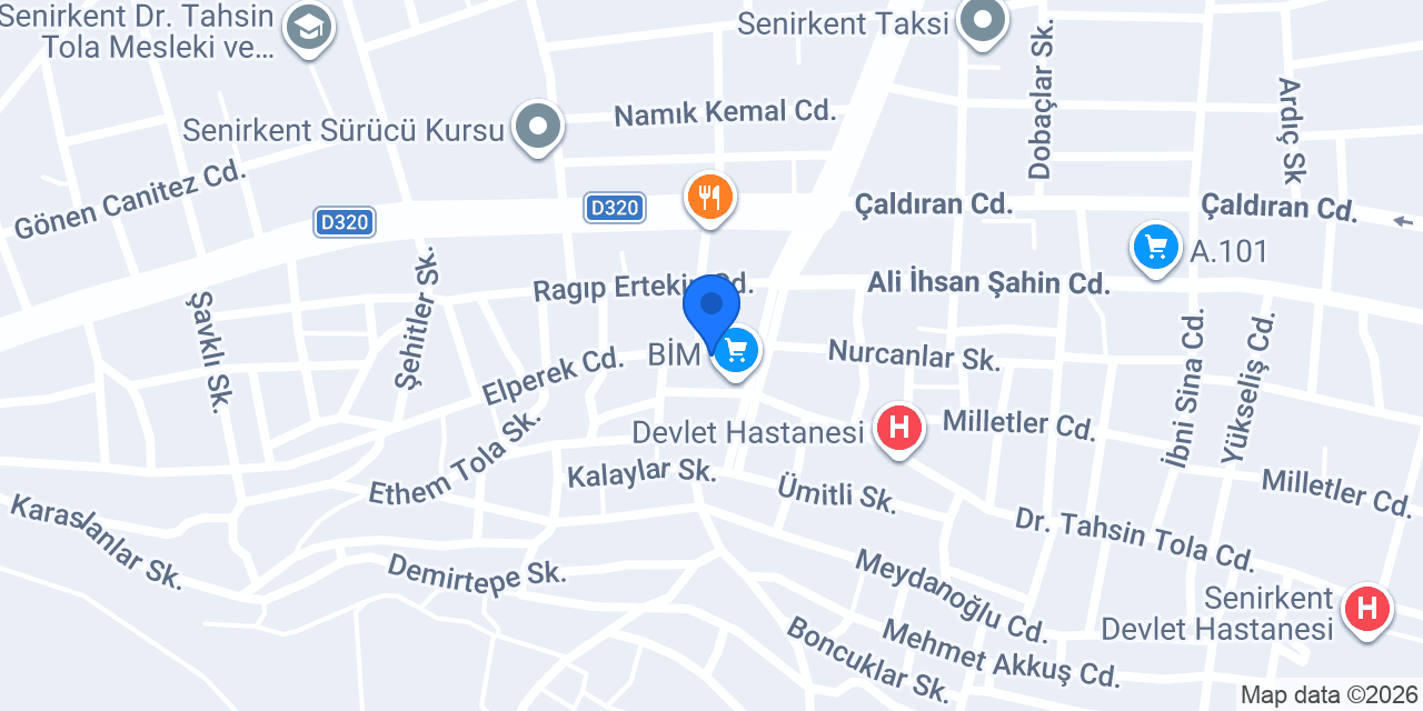 Çallıoğlu Veteriner Kliniği konumu