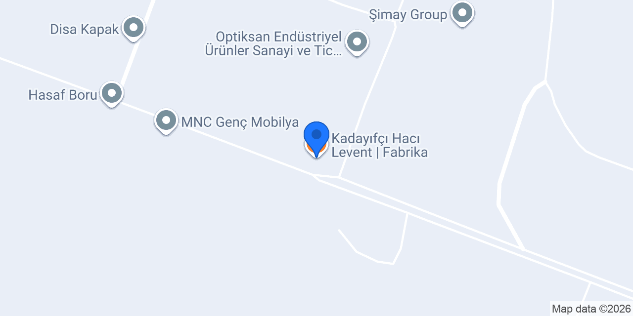 Kadayıfçı Hacı Levent | Fabrika konumu