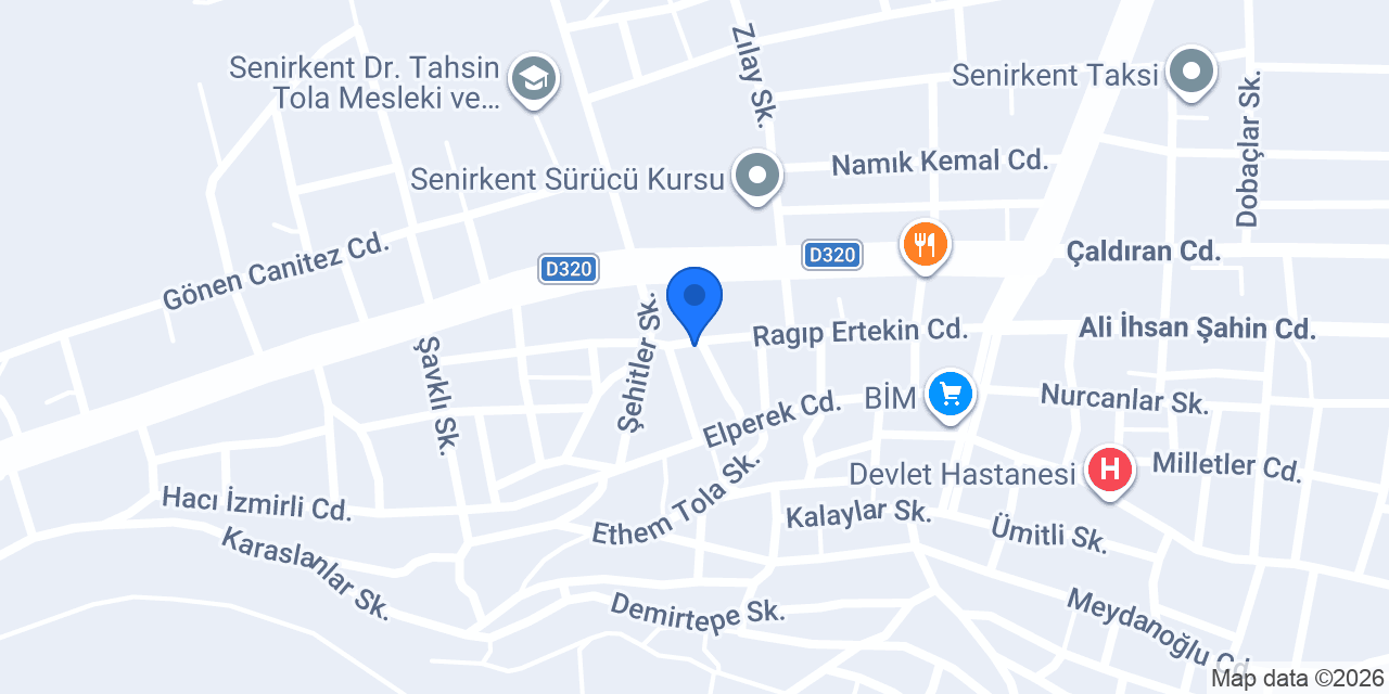 Torosgaz Senirkent İşletme konumu