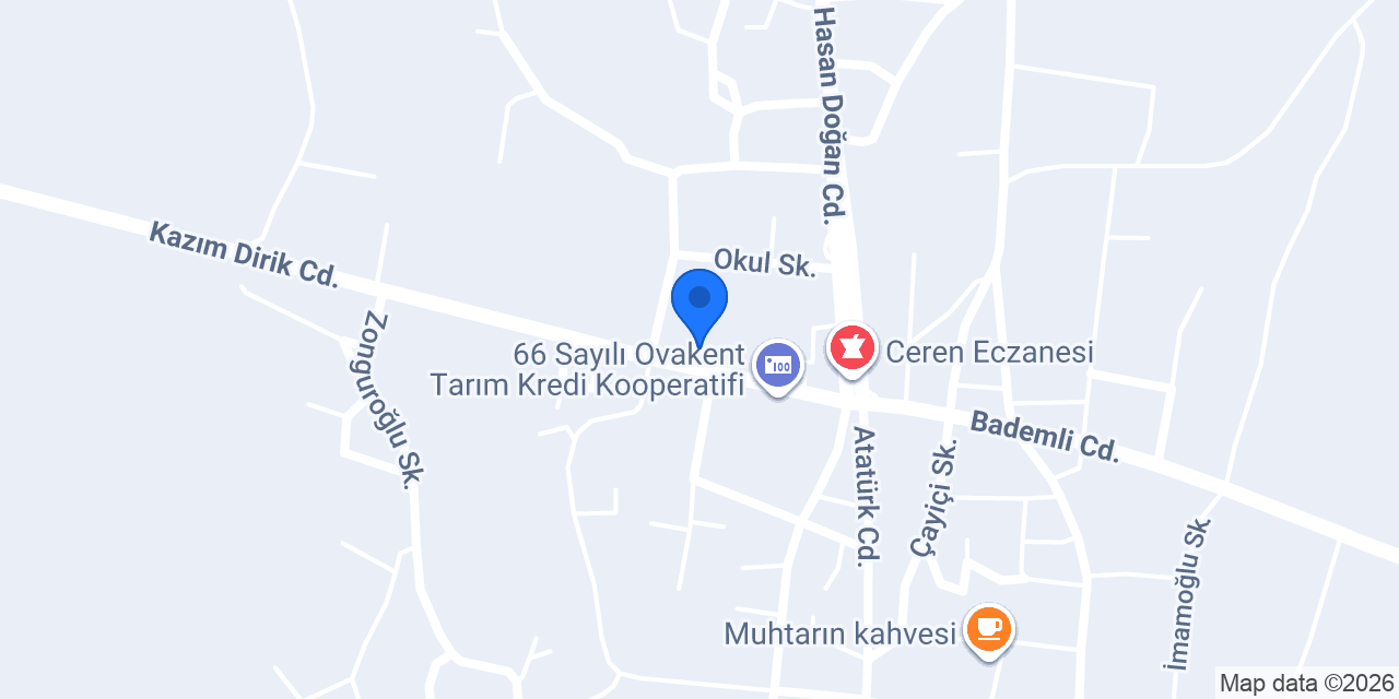 Ovakent İlkokulu konumu
