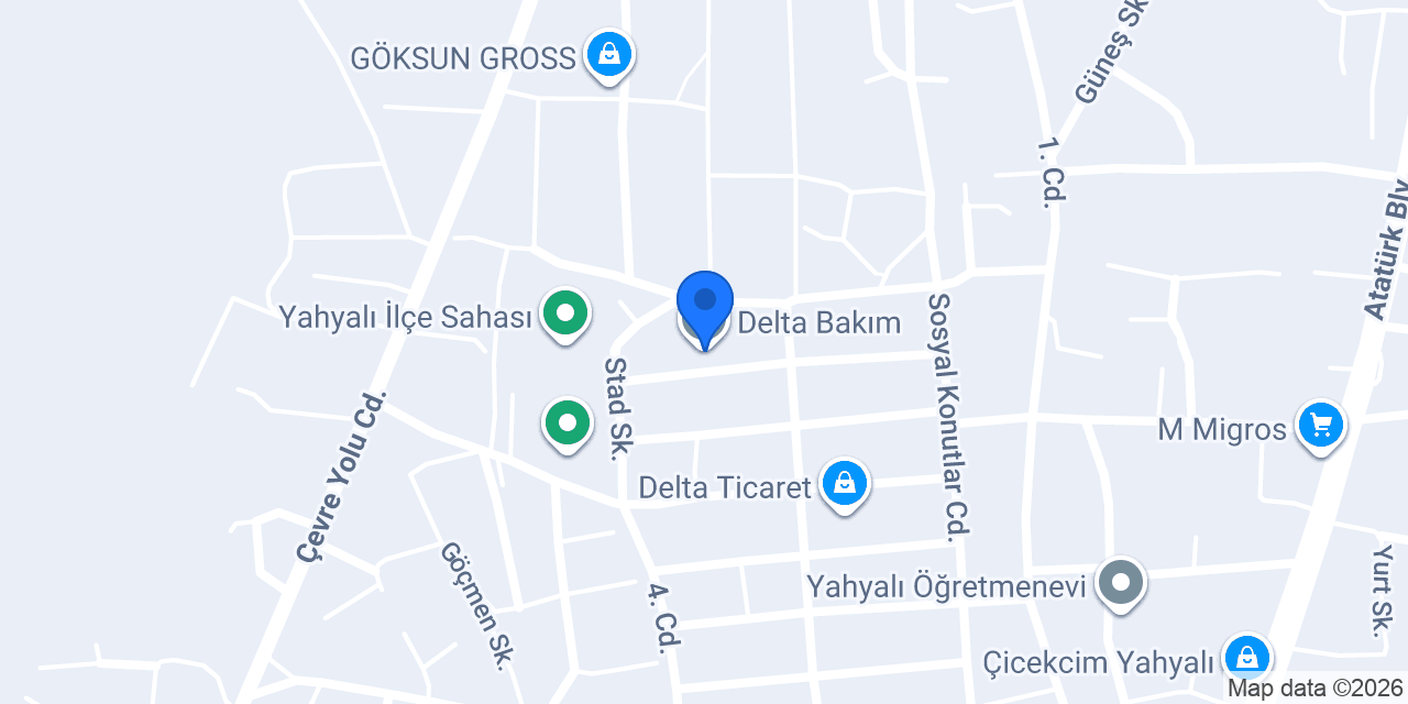 Delta Bakım konumu