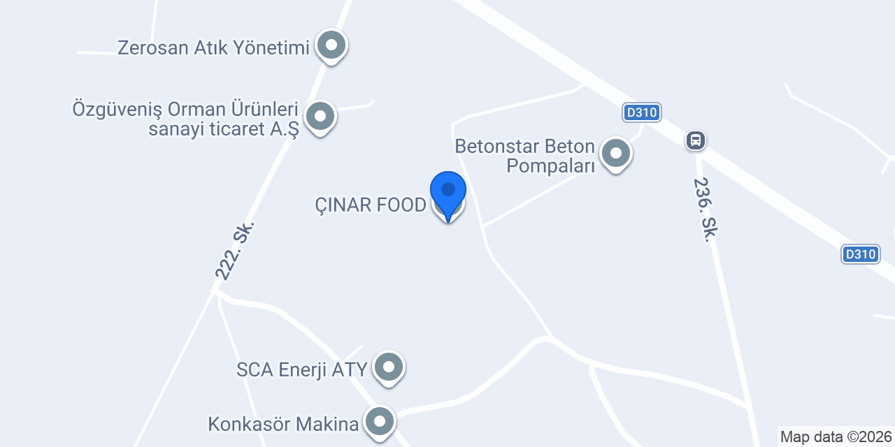 ÇINAR FOOD konumu