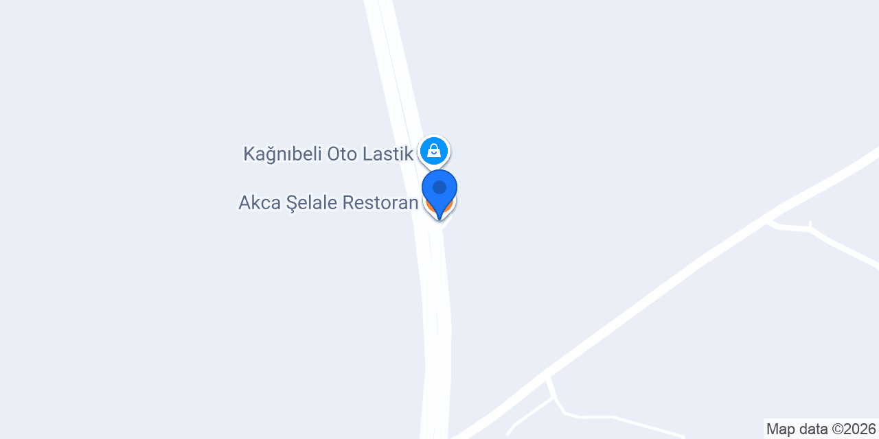 Akca Şelale Restoran konumu