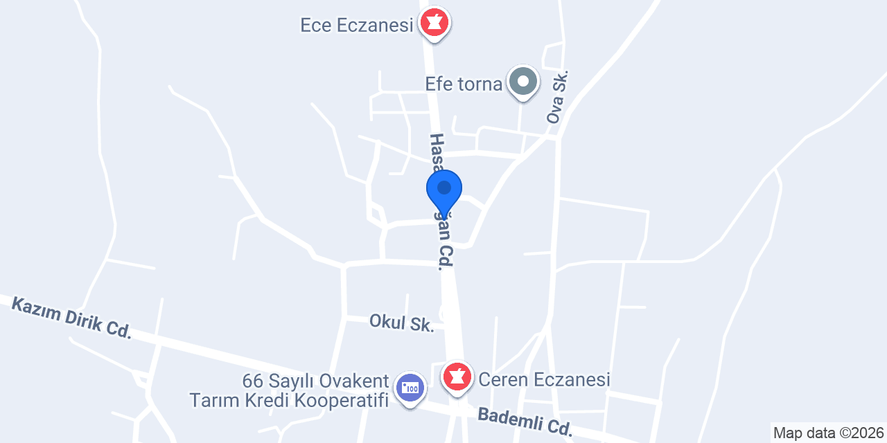 Ovakent Aile Sağlığı Merkezi konumu