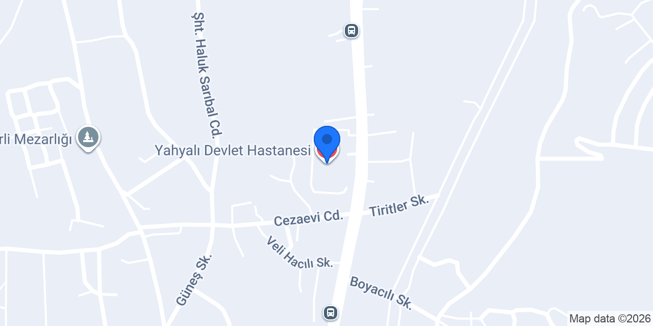 Yahyalı Devlet Hastanesi konumu