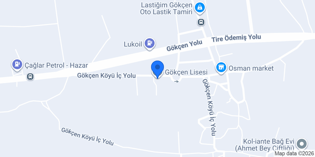 Gökçen Lisesi konumu