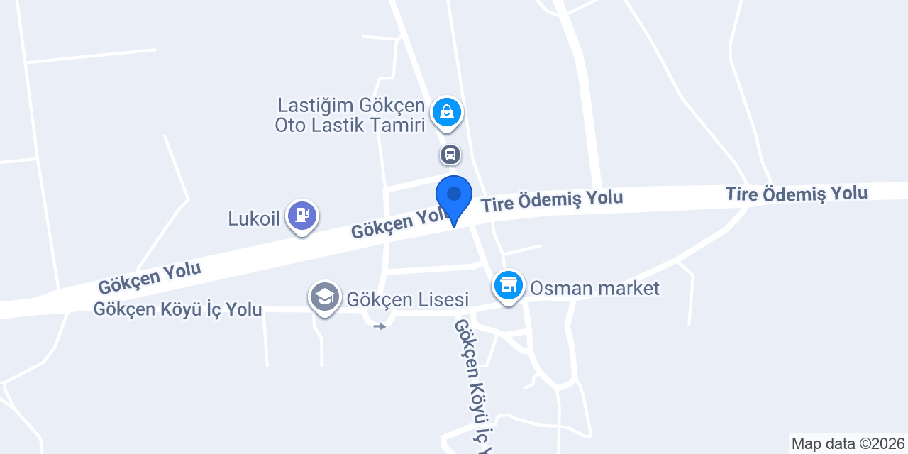 Gökçen Fast Food konumu