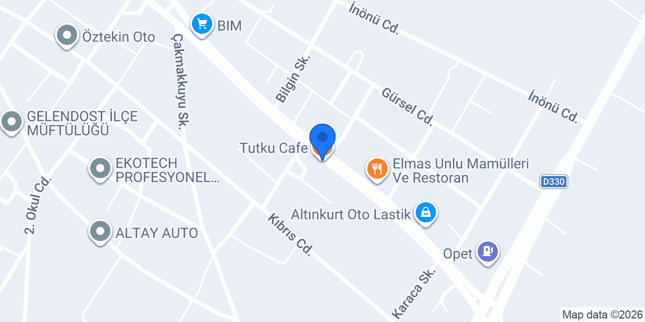 Tutku Cafe konumu