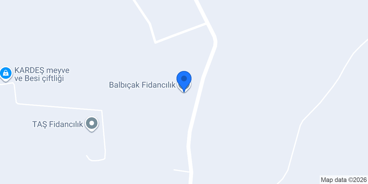 Balbıçak Fidancılık konumu