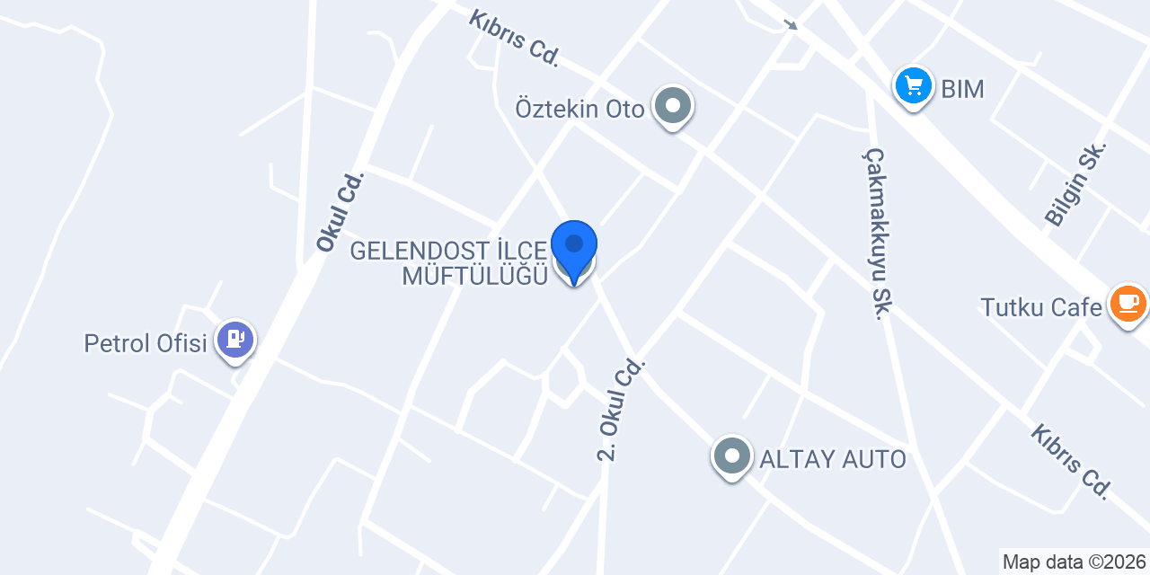 GELENDOST İLÇE MÜFTÜLÜĞÜ konumu