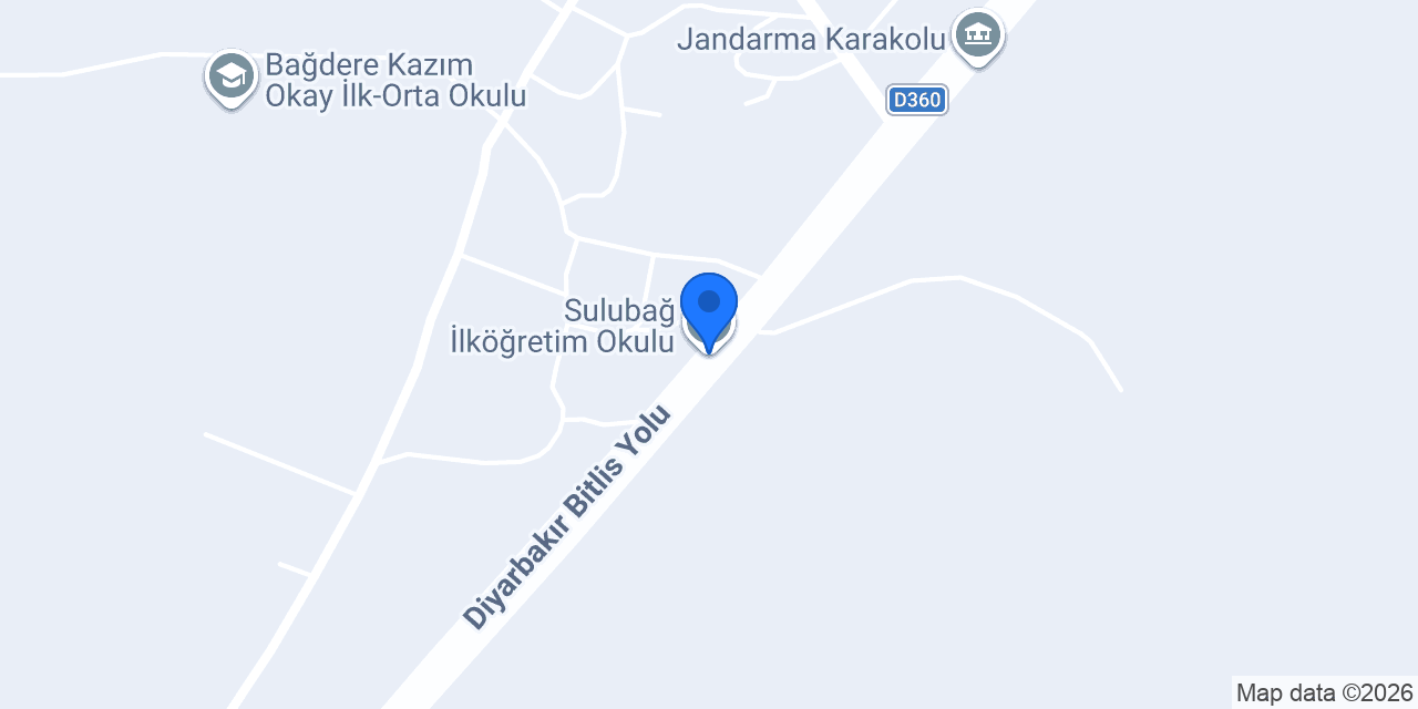 Sulubağ İlköğretim Okulu konumu