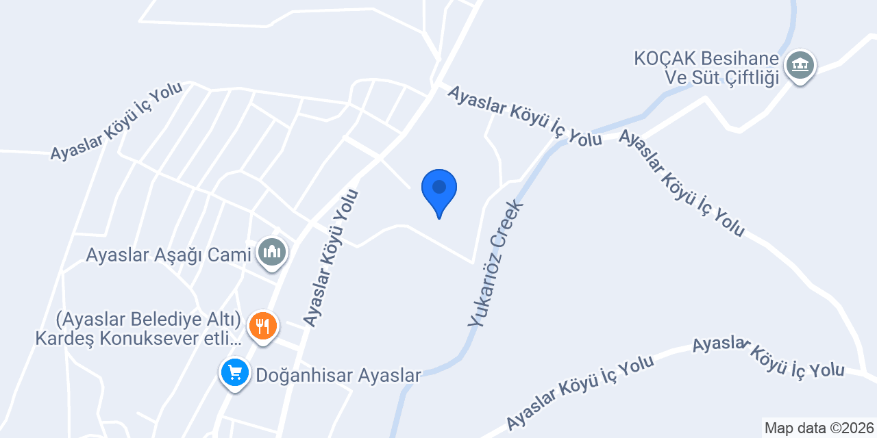 Ayaslar Belediyesi konumu