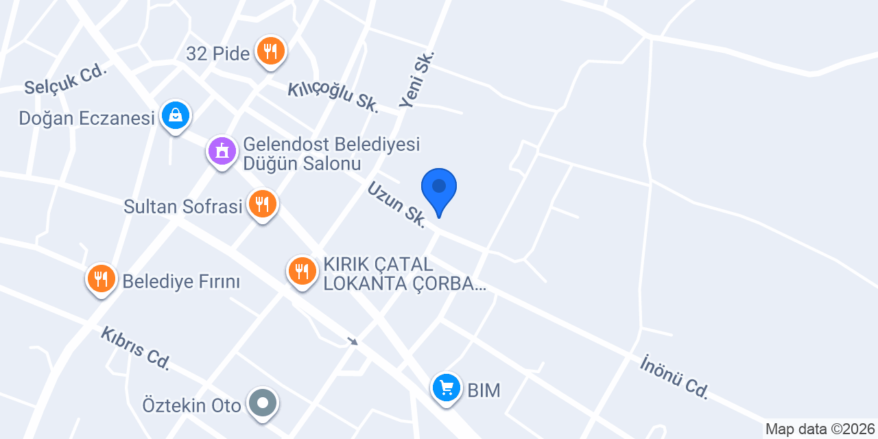 Semiz Apart Gelendost konumu