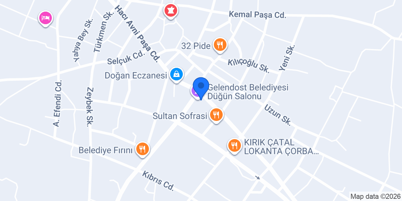 Maraş Dondurma konumu