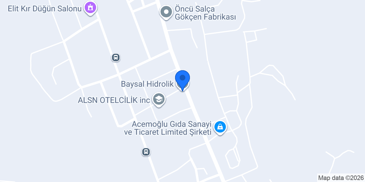 Baysal Hidrolik konumu