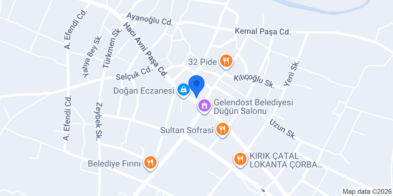 Gökçe Petshop konumu