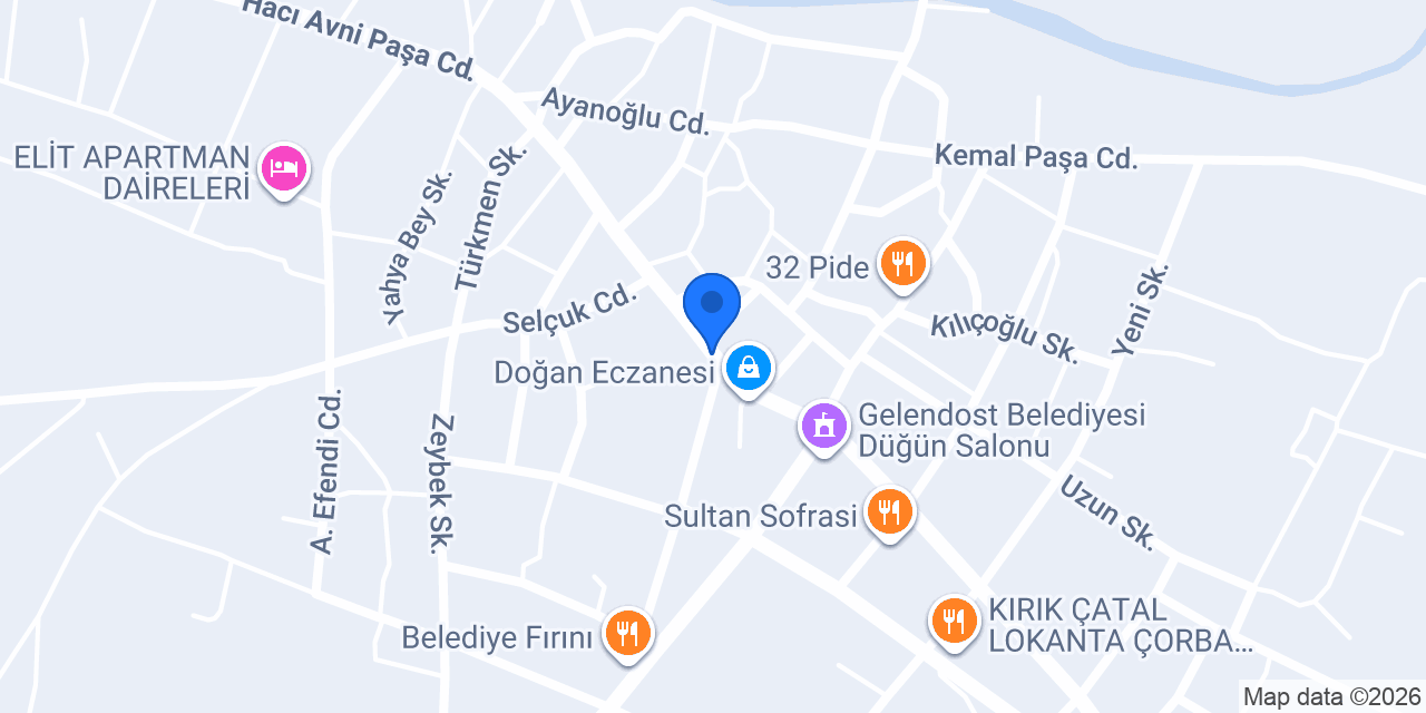 Yeni Eczane konumu