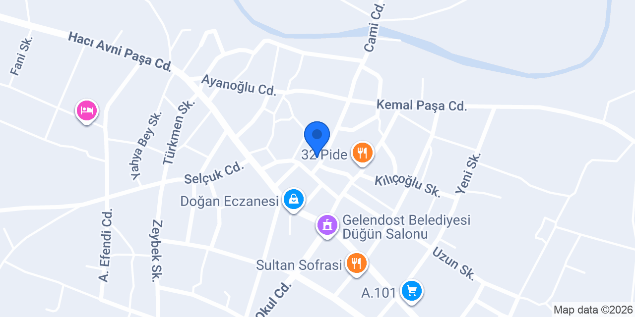 Gelendost Noterliği konumu