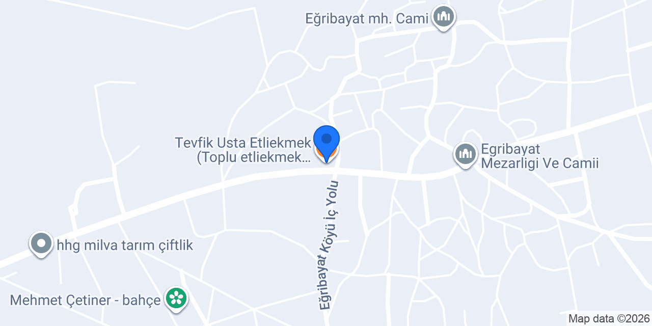 Tevfik Usta Etliekmek (Toplu etliekmek, Ekmek, Börek, Simit) konumu