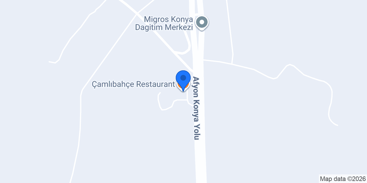 Çamlıbahçe Restaurant konumu