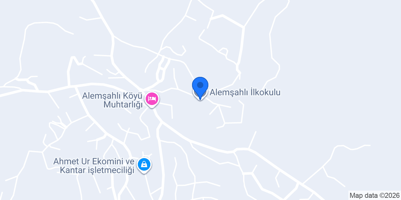 Alemşahlı İlkokulu konumu