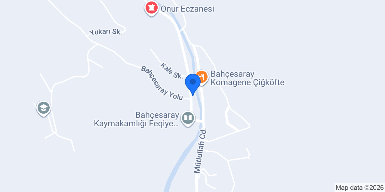 Bahçesaray Halk Eğitimi Merkezi konumu