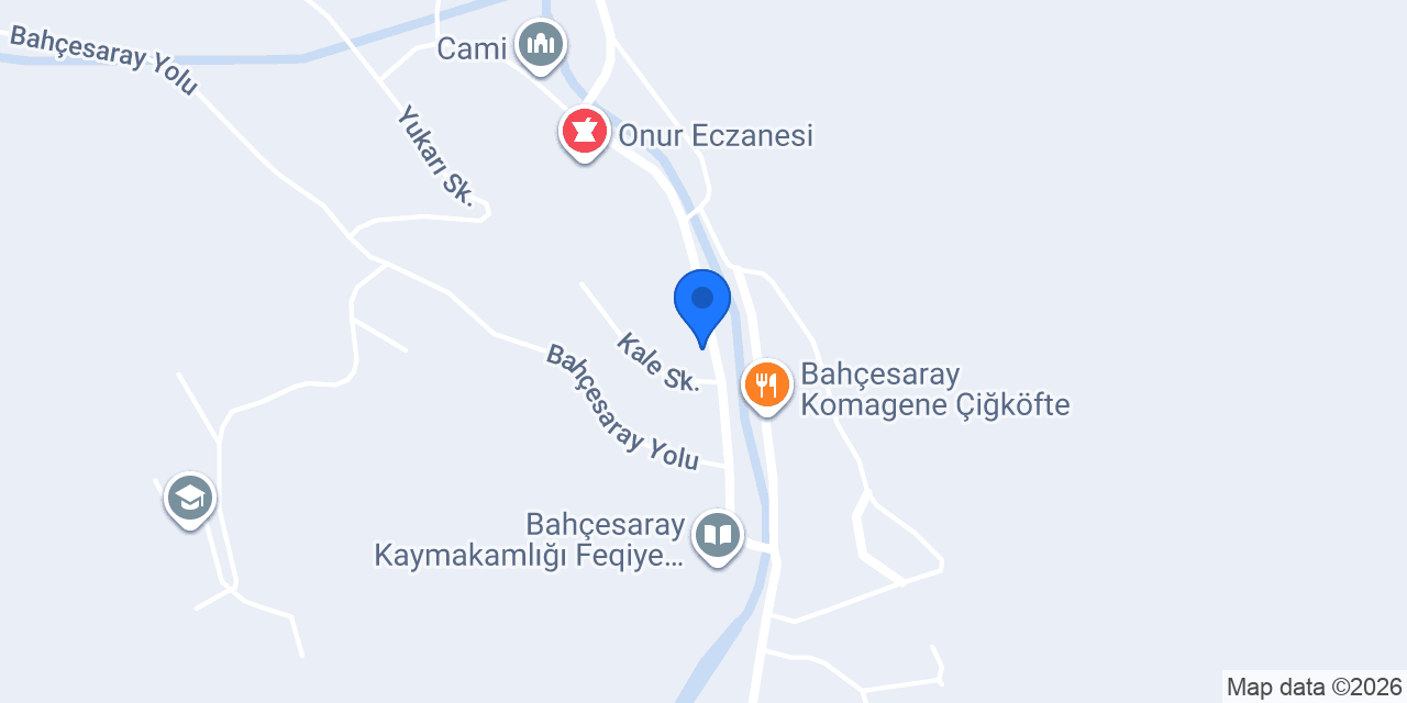 Bahçesaray Belediyesi konumu