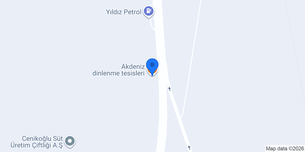 Akdeniz dinlenme tesisleri konumu
