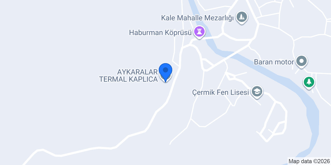 AYKARALAR TERMAL KAPLICA konumu