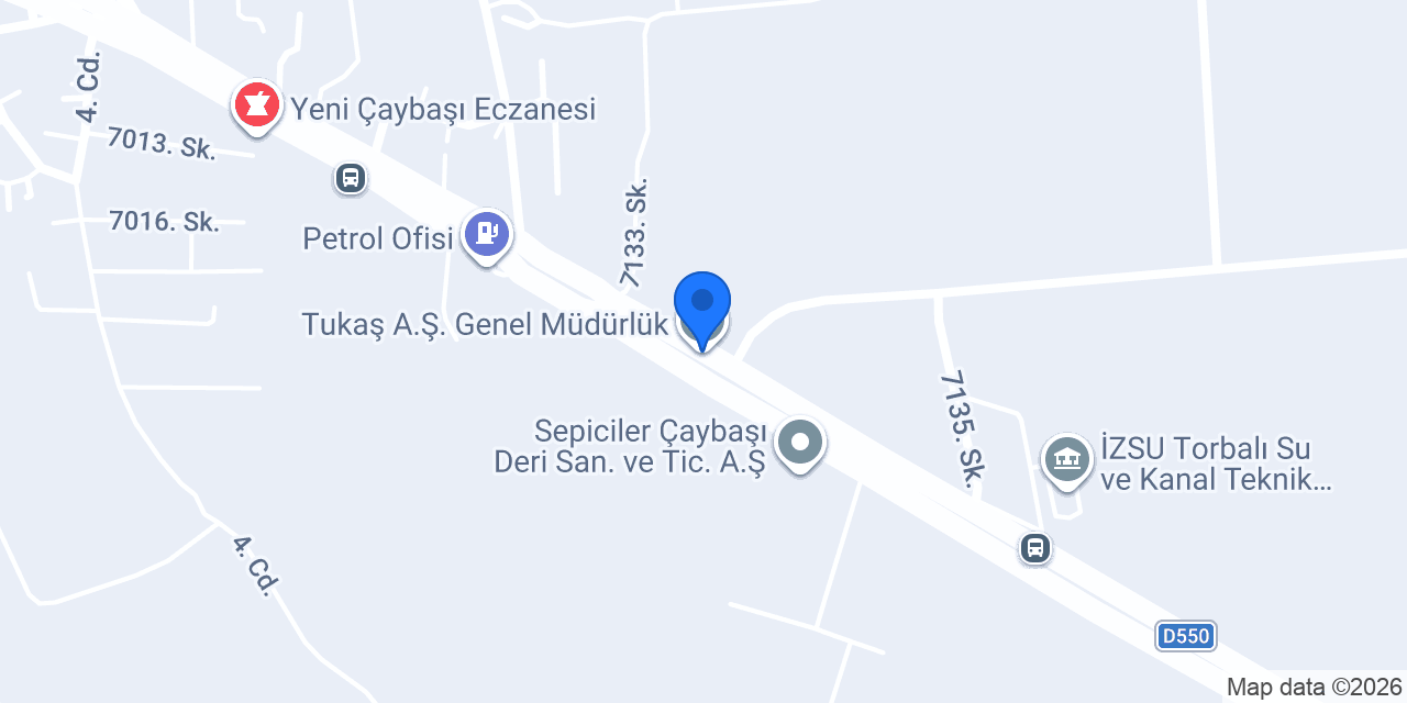 Tukaş A.Ş. Genel Müdürlük konumu