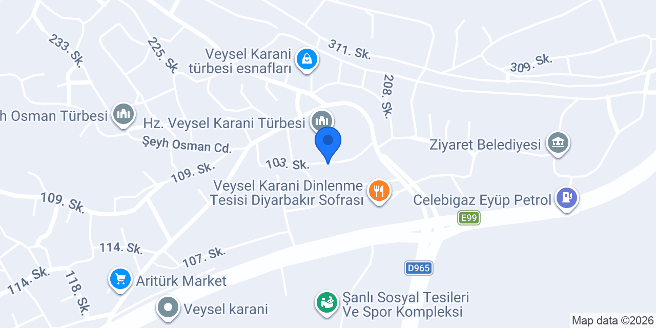 Oses Çiğ Köfte konumu