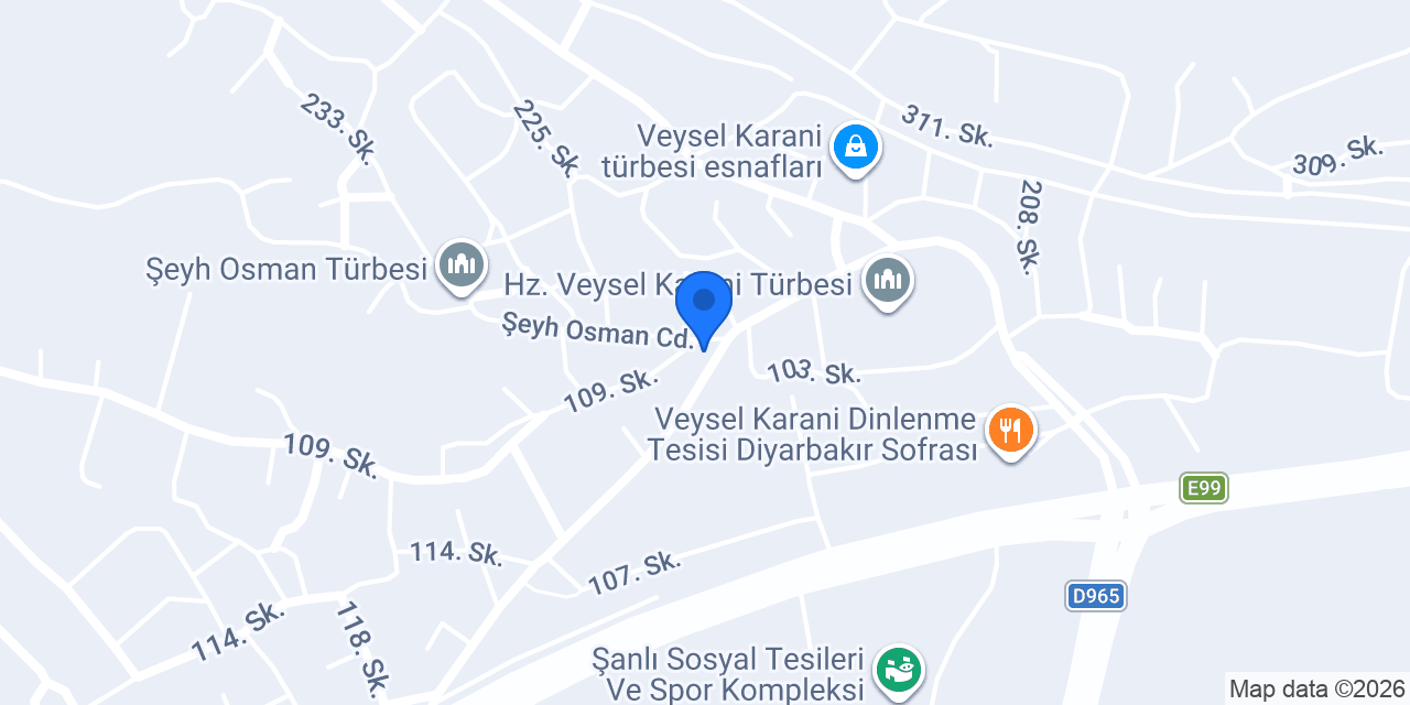 Çiğköftem Veysel Karani konumu