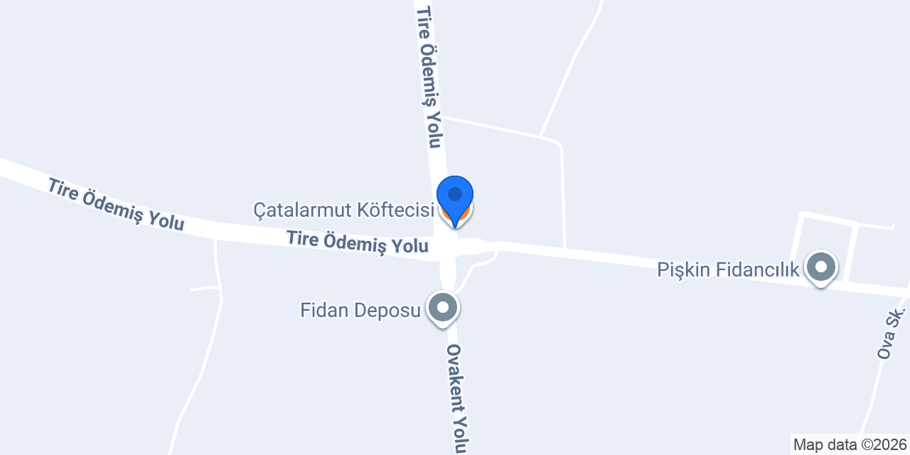 Çatalarmut Köftecisi konumu